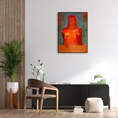Odilon Redon affiche Dame Macbeth encadrée de qualité musée pour décoration murale chic - 2