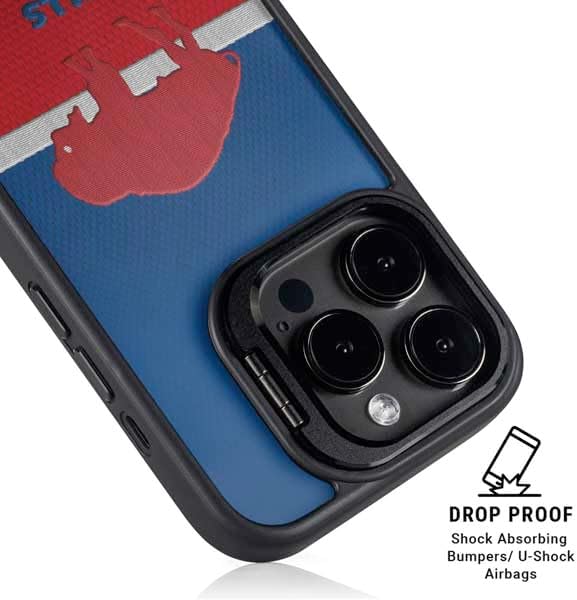 Skinit Kickstand Phone Case Compatible with iPhone 16 Pro - Officially Licensed NFL Buffalo Bills Vintage Design