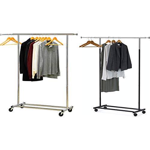 Simple Houseware Heavy Duty Clothing Garment Rack, Chrome