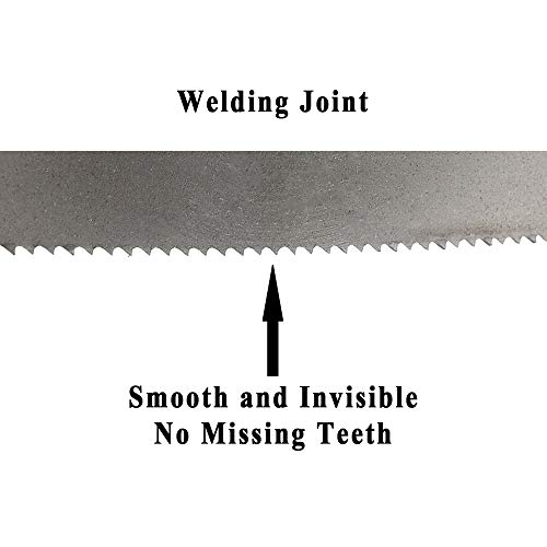Imachinist S5212121014 Bi-Metal 52-1/2" (52.5") Inch Long, 1/2" Inch Wide, 0.025" in Thick Band Saw Blades for Soft Ferrous Metal Variable Teeth (10/14TPI) by Imachinist - Image 3