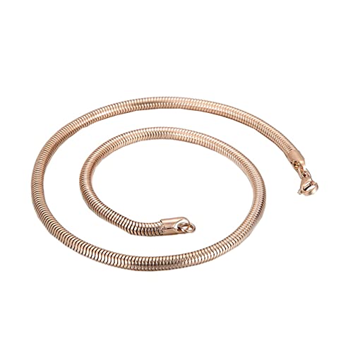 Chaine de serpent rond collier hip hop bijoux minimalistes punk pour homme femme