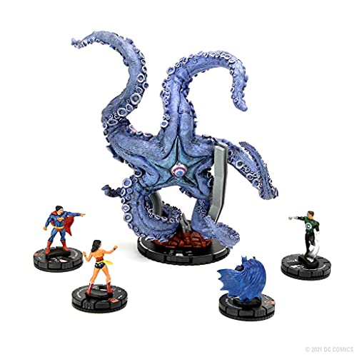 DC Comics Heroclix: Starro & The Justice League Action Figures Promo Limited Edition Heroclix Set | Giant Heroclix Tabletop Game | WizKids