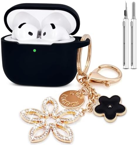 Compatible with AirPods 4 Case Cover, Silicone Protective Case fo...