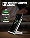 INIU Wireless Charger Station, 15W Fast Qi-Certified Wireless Charging Stand for Official and Home Compatible with iPhone 17 16 15 14 13 12 Pro XS Samsung Galaxy S23 S22 S21 Note 20 Google etc