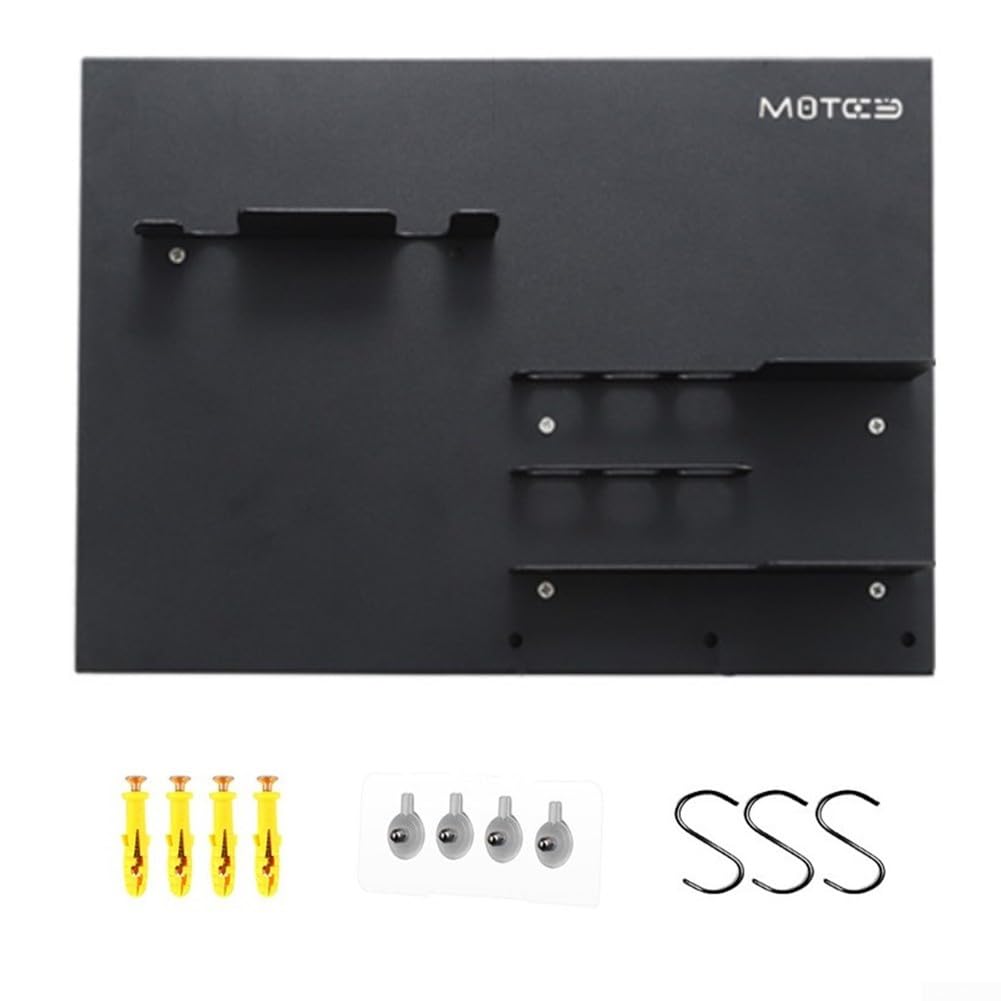 Stabiler Espresso-Siebträger aus Metall, Wandhalterung, Kaffee-Griff, Aufbewahrungsregal, multifunktionales Kaffee-Utensilien-Aufbewahrungsregal (schwarz)