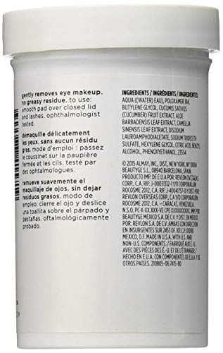 Oil Free Eye Makeup Remover Pads, 120 count, make up remover wipes (2 Pack)