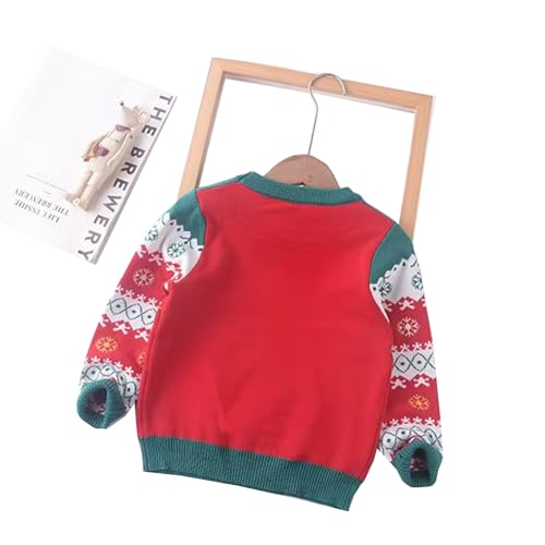 Image of Ugly Christmas Sweater for Girls Funny Xmas Knit Pullover Shirts Kids Child Holiday Jumper Tops Outfit 2-14 Years