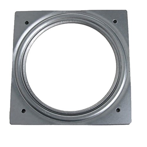 Gazechimp Drehbeschlag 360° Drehteller kugelgelagert mit Laufrollen | Stahl verzinkt | Druckkugellager Tragkraft 50 kg - 155x 155x 9mm