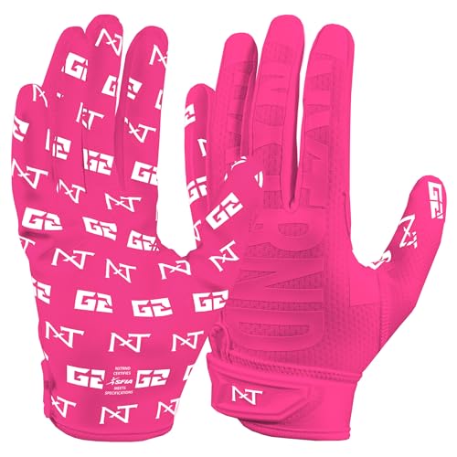 Nxtrnd G2 Pro Football Gloves, Men's Ultra Sticky...