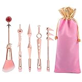 pinselbox dm [Design]: Inspiriert vom einem der beliebtesten Comics in Japan, Naruto. Der Griff ist aus einer hochwertigen Legierung. Der hochwertige Roségold Farbe Das Metallmaterial lässt diesen Make-up-Pinsel klassischer und realistischer aussehen.