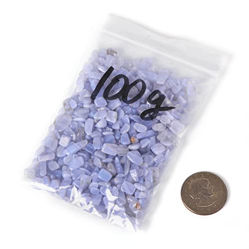 Image of 100 grams Small Tumbled Chips Polished Crushed Stone Crystal Healing Embellishments