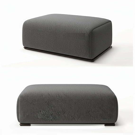 Image of A to Z Furniture Classic Chesterfield Sofa Set Luxury Chesterfield Sofa in for Home Living Room & Office (3+1=4 Seater Sofa with Ottoman Grey)
