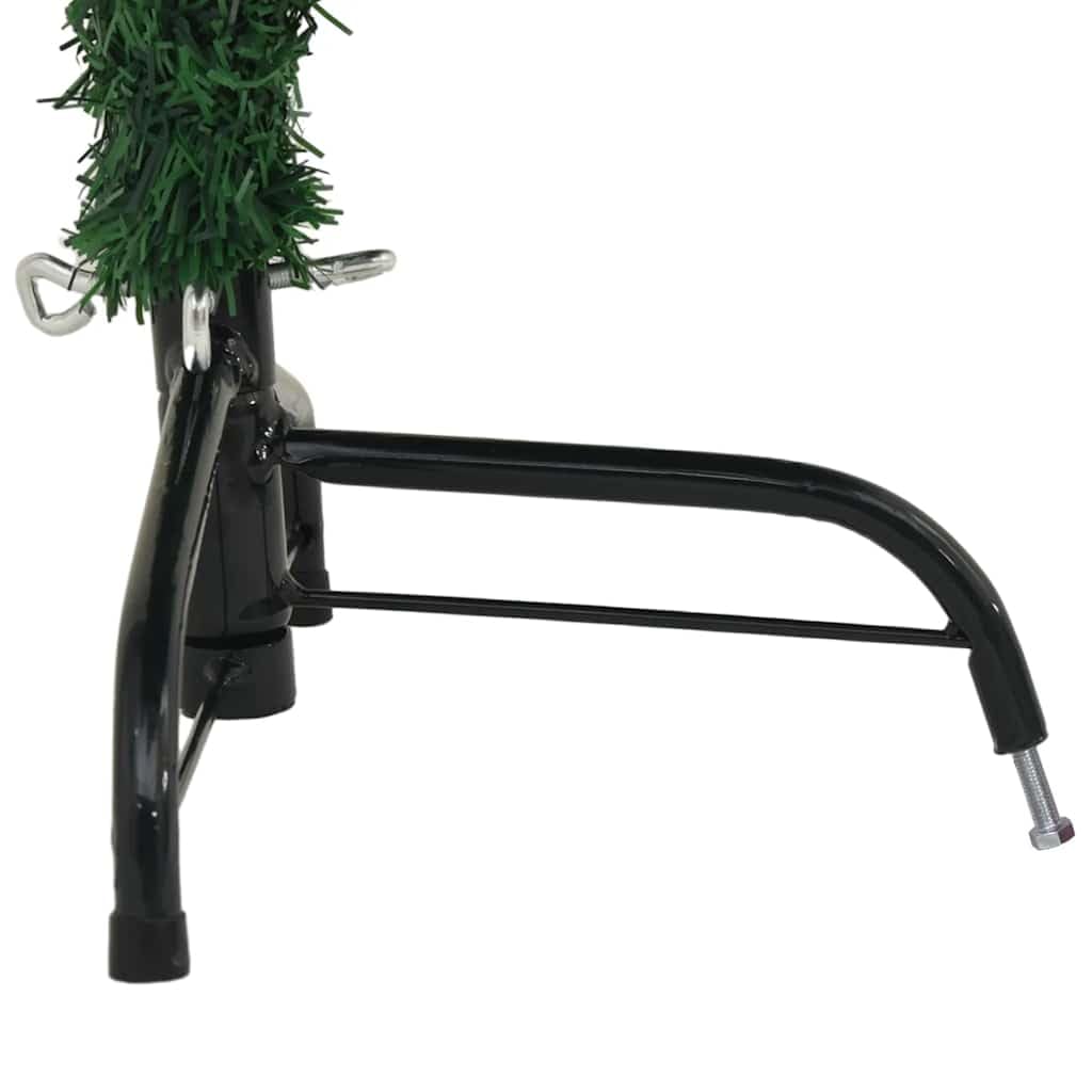 Albero Di Natale Artificiale Metà 120 Cm Verde Con Supporto | PVC Resistente, Facile Da Montare, Adatto Per Decorazioni Natalizie, Compatto