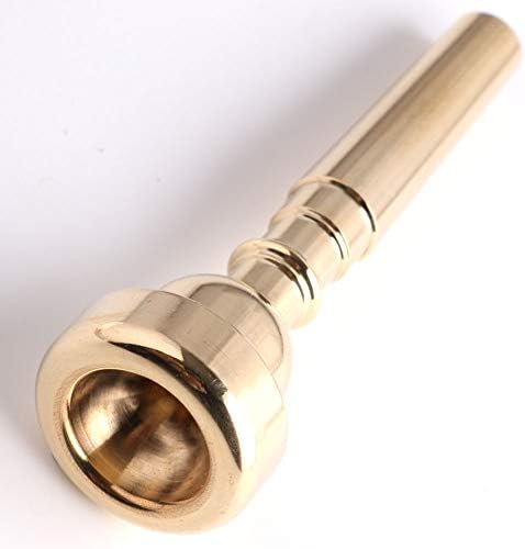 AYUBOUSA Gold Plated Trumpet Mouthpiece 7C Compatible with Yamaha Bach Conn King Replacement Musical Instruments Accessories