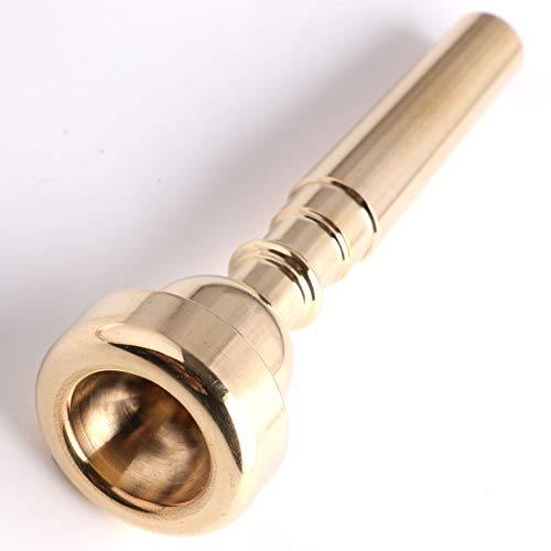 Ayubousa Gold Plated Trumpet Mouthpiece 7C Compatible With Yamaha Bach Conn King Replacement Musical Instruments Accessories #TOP3