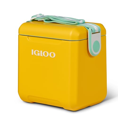 El Mejor Listado de Neveras favoritos de las personas. 49 Igloo - Enfriador de Estilo pícnic, 11 Cuartos de galón, Color Amarillo