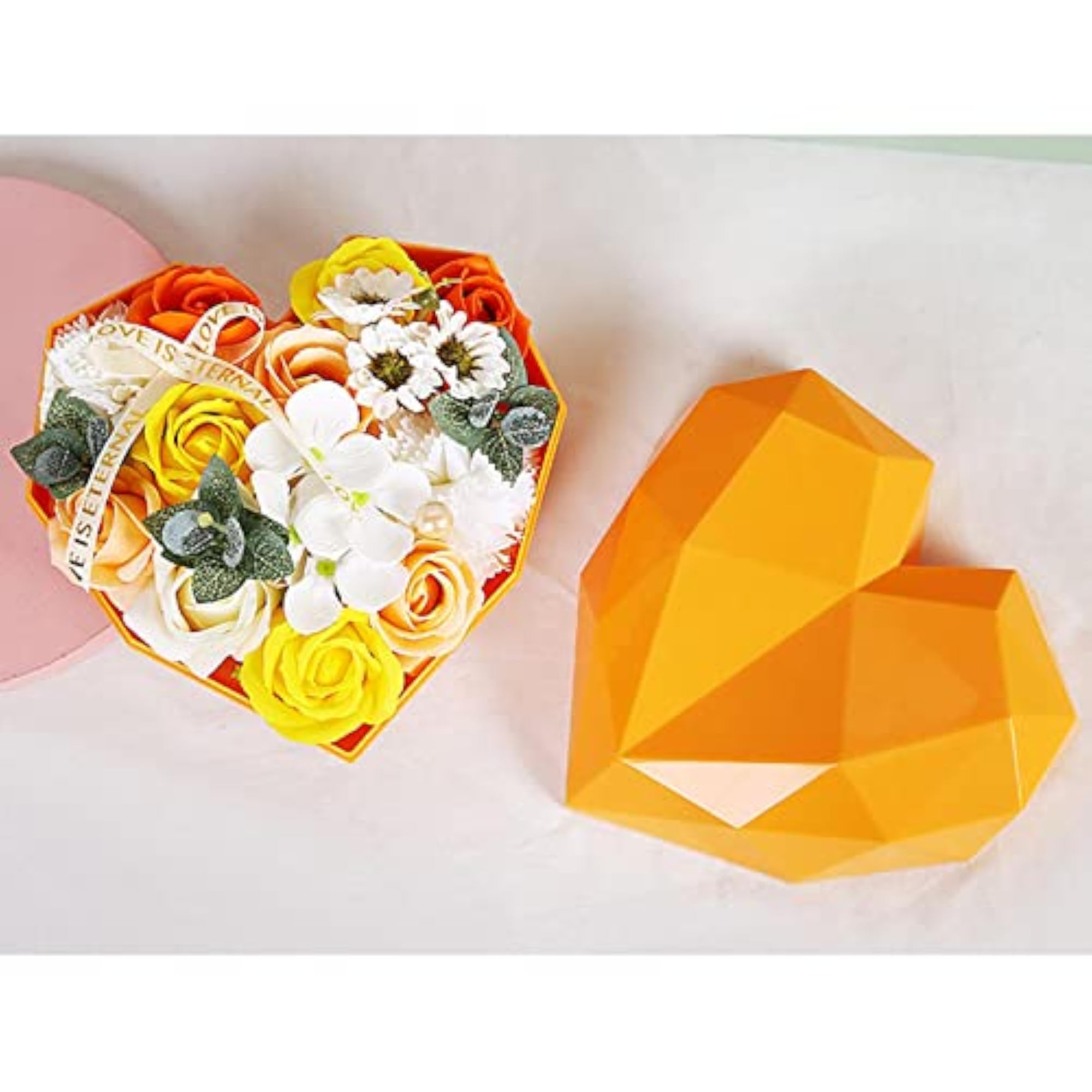 Beautiful Rose Soaps Floral Scented Essential Oil Flower Soap Gift Orange