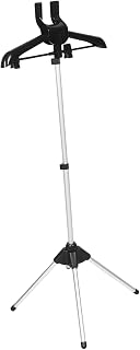 MAGICLULU Soporte para De Ropa Color Negro Plegable para Uso Doméstico Soporte para Plancha Vapor y Perchero Ajustable para Prendas