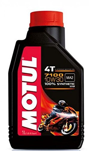 Image of Motul 1 Litre Oil 10W-30 100% Synthetic for 4T Engines