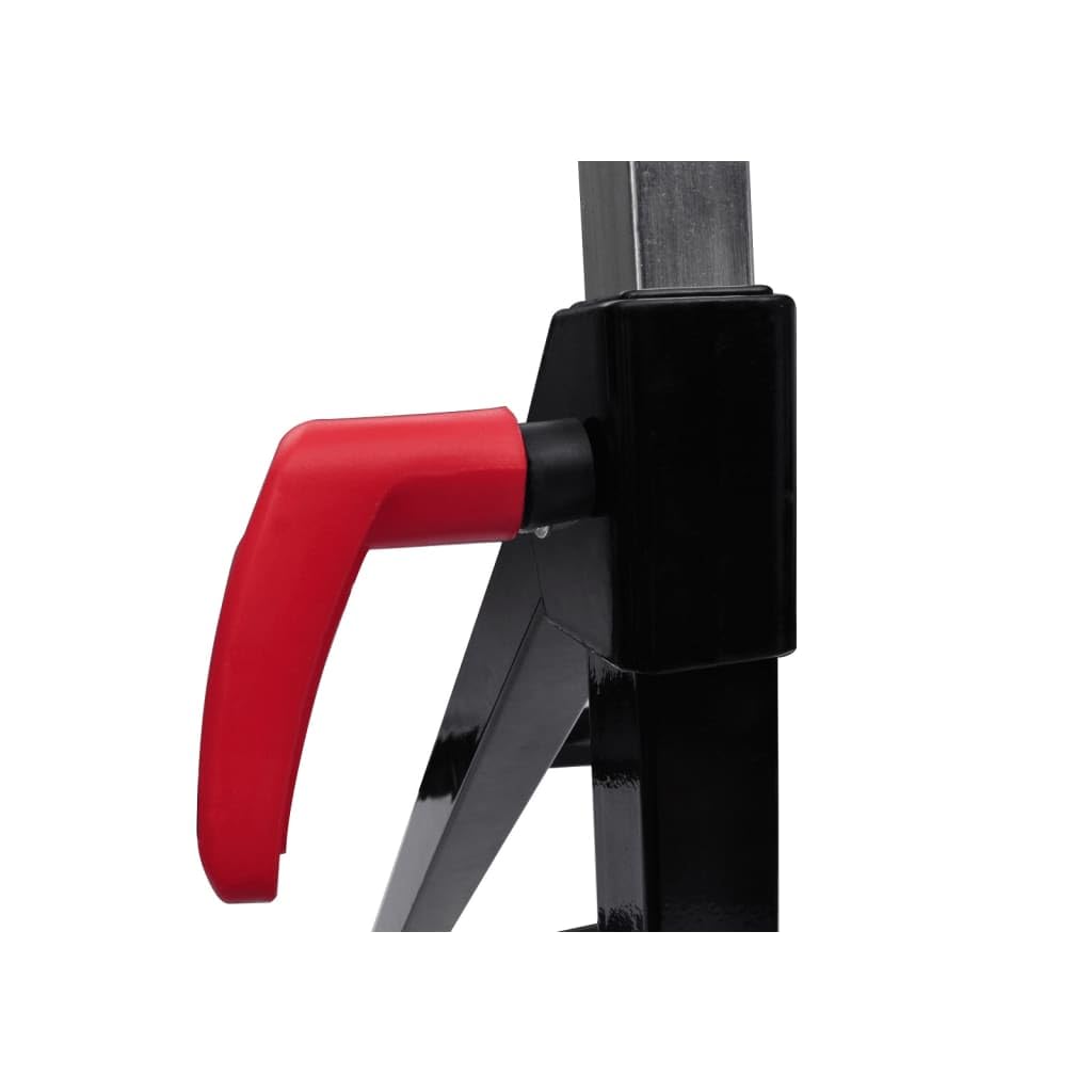2 x caballete ajustable con base de acero, soporta hasta 60 kg, altura regulable 670-1010 mm, pies de goma antideslizantes, ideal para banco de trabajo, obras, bricolaje, móvil y plegable
