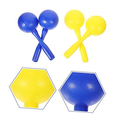 SAFIGLE 4Pcs Maracas Crianças Noisemaker Mão Brinquedo De Percussão Crianças Instrumentos De Percuss