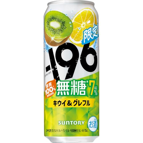 -196無糖 キウイ＆グレフル 500ml 24本 【果実味の豊かな味わい】 [サントリー チューハイ ALC.7%] イチキューロクの商品画像（Amazon）