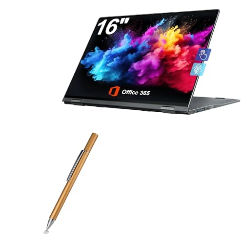 BoxWave Stylus Pen Compatible with Jumper J1 Convertible Laptop (16 in) - FineTouch Capacitive Stylus, Super Precise Stylus Pen - Champagne Gold