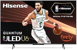 Hisense 58-Inch Class U6HF Series ULED 4K UHD Smart Fire TV (58U6HF) - QLED, 600-Nit Dolby Vision, HDR 10 plus