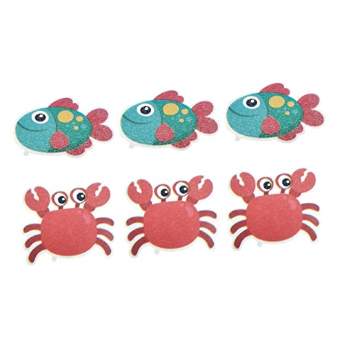 Decoración baño antideslizante y pegatinas vida marina para bañeras infantiles 8