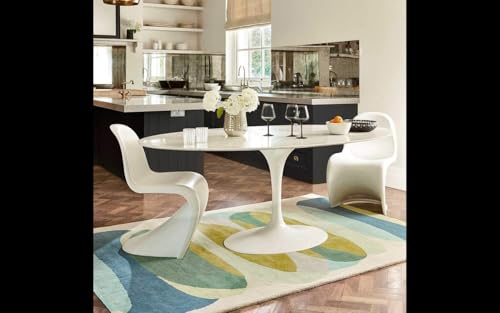 Image of Carpets and Rugs Woolen Thick Floral and Contemporary Designs for Area Rugs, Carpets for Living Room, Bedroom, Hall Size 8x10 feet