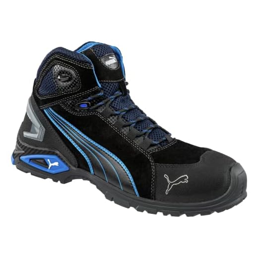 Puma 632250-256-45 Rio Chaussures de sécurité Mid S3 SRC Taille 45 Noir