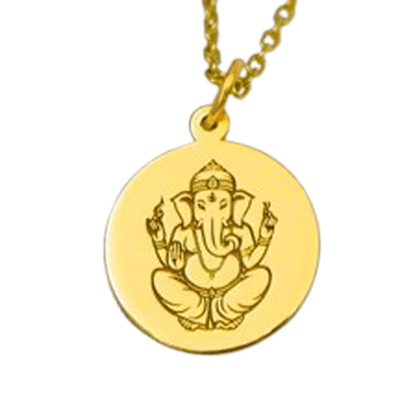 Pendentif Ganesh en argent plaqué or : portez la sérénité au quotidien