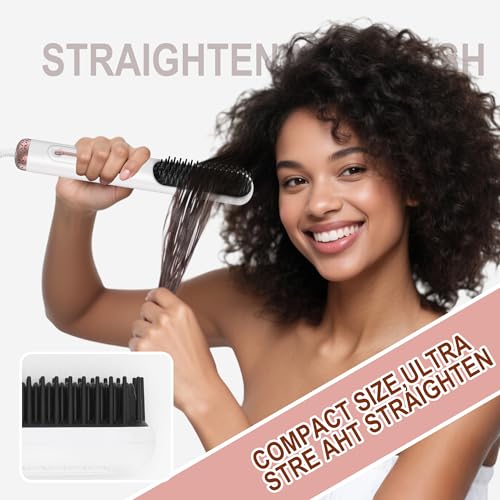 Cepillo Alisador de Pelo Iónico con 10 Niveles de Temperatura miniatura 5