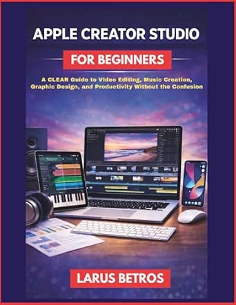 Apple Creator Studio for Beginners: A Guide to Video Editing, Music Creation, Graphic Design, and Productivity