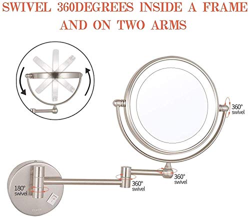 Miroir salle de bain LED extensible 5X pour illuminer votre routine soin du visage - 4