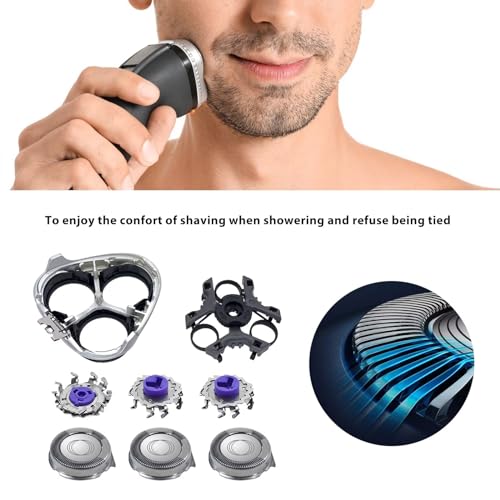 2024 Upgraded HQ8 Replacement Head Assembly for P-hilips Norelco AT750, AT751, AT752, AT753, AT790, AT810, AT811, AT814, AT815, AT890, AT893, PT710, PT715, PT725, PT730, PT734, PT735, PT860, PT861