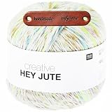 Rico Design CREATIVE ""HEY JUTE"" Beach Premium Wolle 100g Rustikaler Naturlook für Taschen Körbe und kreative Wohnideen mit mySearose Label