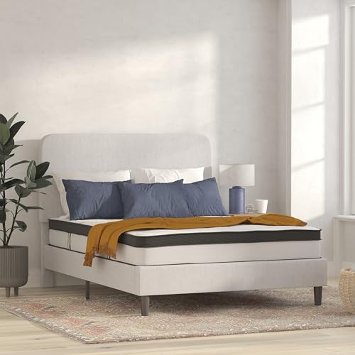 Image of Flash Furniture Capri Comfortable Sleep 10 inch Hybrid Pocket Spring and Foam Mattress in a Box, Foam Pocket Spring Hybrid Mattress, Queen