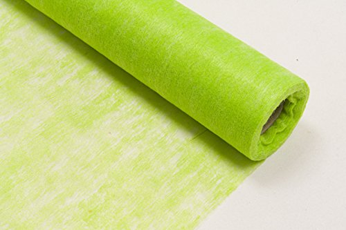 Chemin de Table intissé Vert 10 m - Taille Unique - Décoration et Accessoires de fête, Animation Festive, Anniversaire, Mariage, événement, Jouet, Cotillon