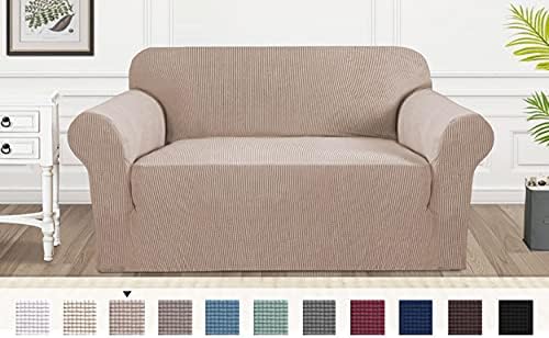 Jacquard Sofa Cover Stretch Elastic 1/2/3/ Large Seater Sofa Slipcover (Beige, 2 Seater)