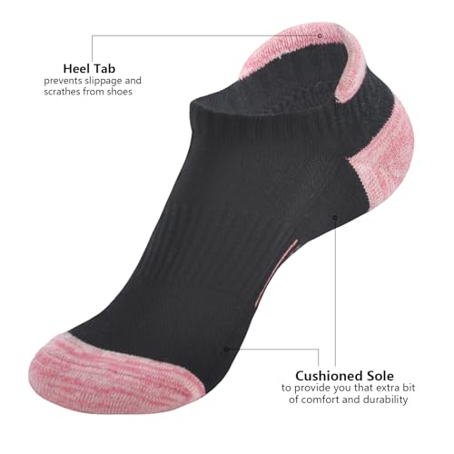 Running Socks Womens Ankle Athletic Cushioned Hiking Socks3