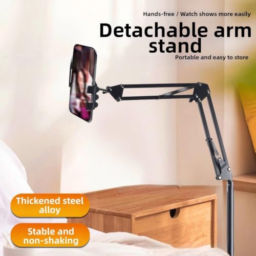 Soporte para tabletas con base pesada anticaídas y abrazadera ajustable para mesa 2