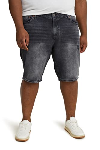 C&A Herren 5-Pocket Shorts Regular Stretch|Baumwolle|Denim Jeans-grau W44