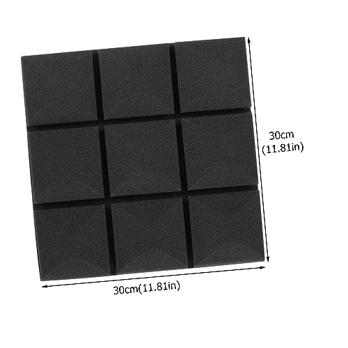 Toddmomy 12Pcs Acoustic Panels Sound Absorbing Wall Tiles Fire Resistant Soundproof Foam for Recording Studios and Home Theaters High Density Sound Absorption Material miniatura 2
