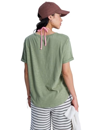 T-shirt Oceanwave Roxy vert avec broderie fine authentique - 2
