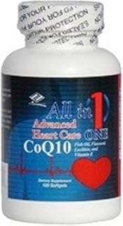 All in 1 Advanced Heart Care CoQ10 Fish Oil Flaxseed Lecithin.