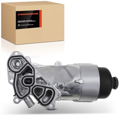 Frankberg Enfriador de aceite de motor compatible con Berlingo C1-C4 DS3 Nemo Xsara Fiesta Focus Fusion 206 207 208 307 Partner 1.4L 1.6L Diesel 2001Hoy