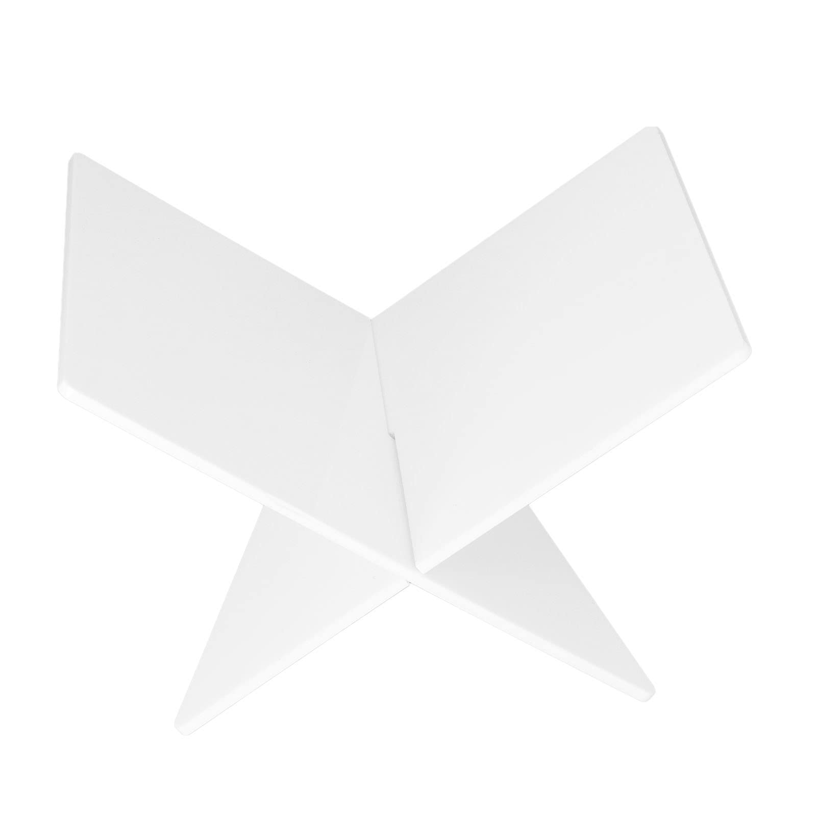 NDNCZDHC Acrylic Book Holder 2pcs Book Stand Display for Books, Magazines, X Shaped Cookbook Stand Reading Great for Home Bookstand