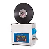 WEWU ROUNDS LP Vinyl Record Ultrasonic Cleaner with Records Bracket 1-5 Records Per Batch Raising Descending Auto-Drying