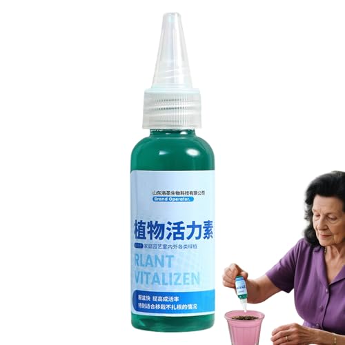 Fertilizante Líquido Para Plantas,Alimento Para Plantas Tropicales de Interior | Activador de Vitalidad Soluble Concentrado 50ml para Crecimiento Enraizamiento Jardinería Cultivos Macetas Flores Hidro